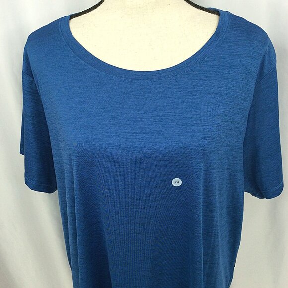 NWT Eddie Bauer Resolution T-Shirt Womens Plus Size 2X Blue Short Sleeve - Picture 5 of 8